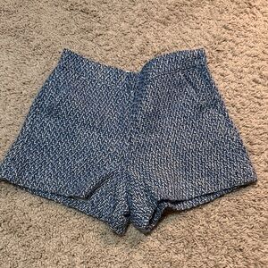 Janie and Jack High Waist Blue Tweed Shorts